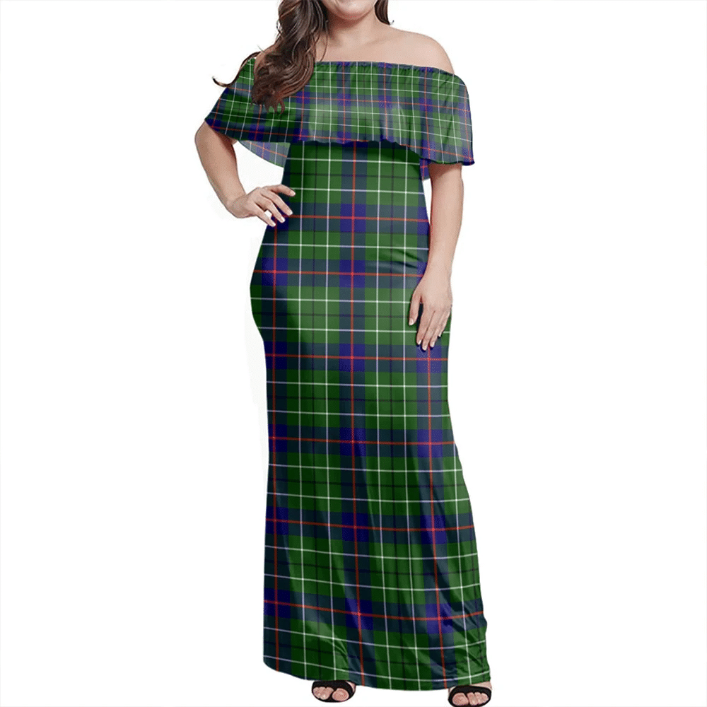 Clan Duncan Modern Tartan Hawaii Dress VY63 Clan Duncan Tartan Hawaii Dress