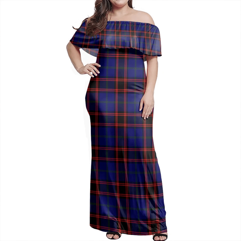 Clan Home Modern Tartan Hawaii Dress FG11 Clan Home/Hume Tartan Hawaii Dress