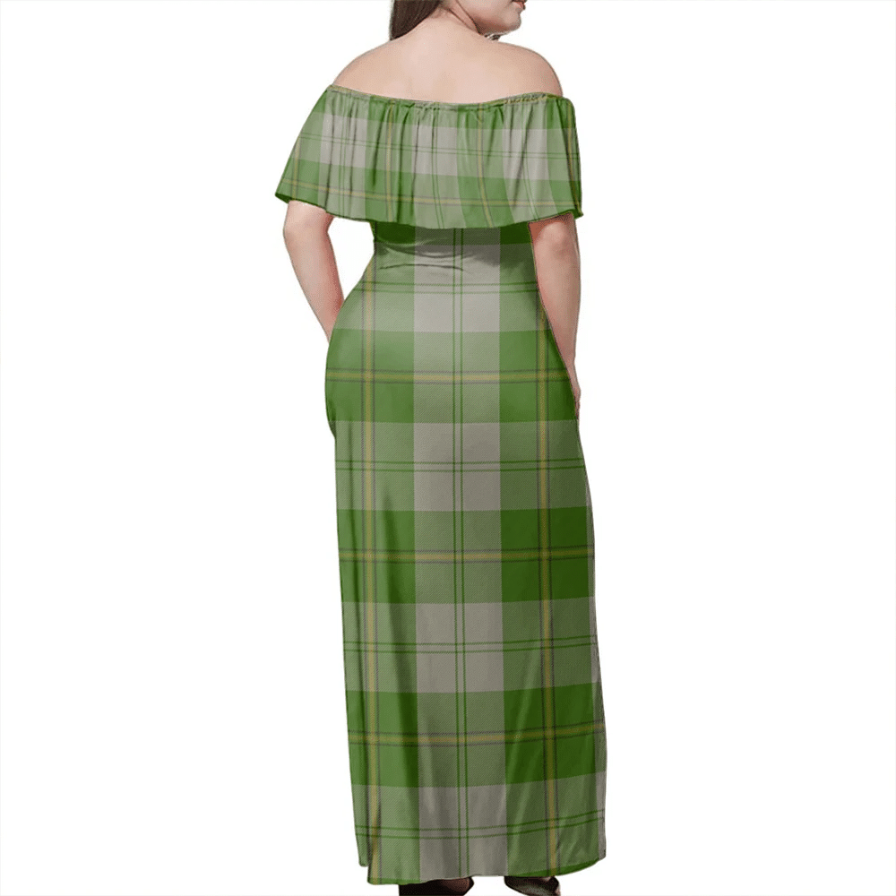 Clan Cunningham Dress Green Dancers Tartan Hawaii Dress DN49 Clan Cunningham Tartan Hawaii Dress