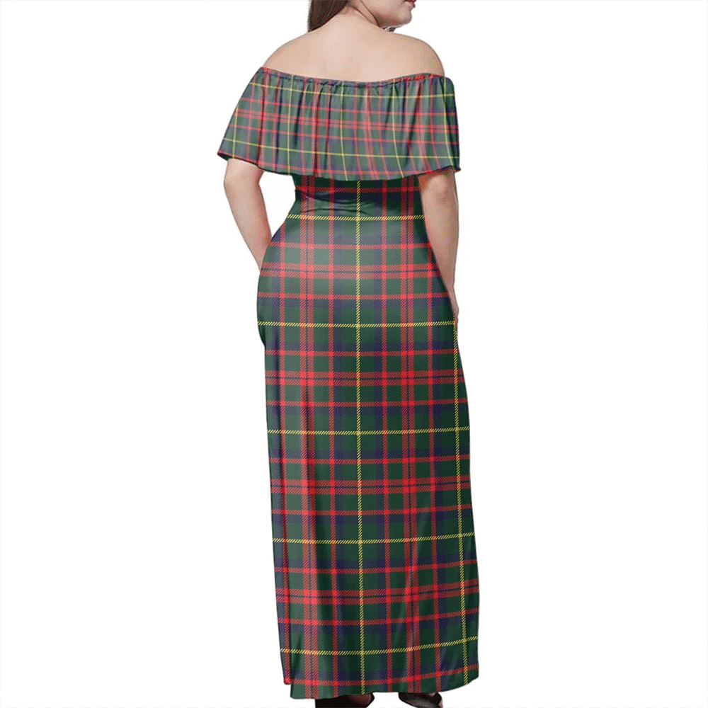 Clan MacKintosh Hunting Modern Tartan Hawaii Dress FG38 Clan MacKintosh / MacIntosh Tartan Hawaii Dress