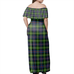 Clan Farquharson Modern Tartan Hawaii Dress EC21 Clan Farquharson Tartan Hawaii Dress