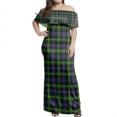 Clan Farquharson Modern Tartan Hawaii Dress EC21 Clan Farquharson Tartan Hawaii Dress