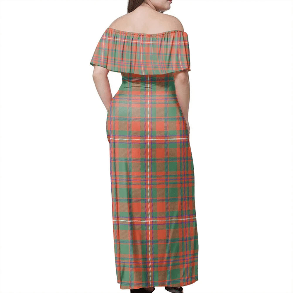 Clan MacKinnon Ancient Tartan Hawaii Dress CE33 Clan MacKinnon Tartan Hawaii Dress
