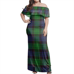 Clan Stewart Old Modern Tartan Hawaii Dress AF72 Clan Stewart Tartan Hawaii Dress