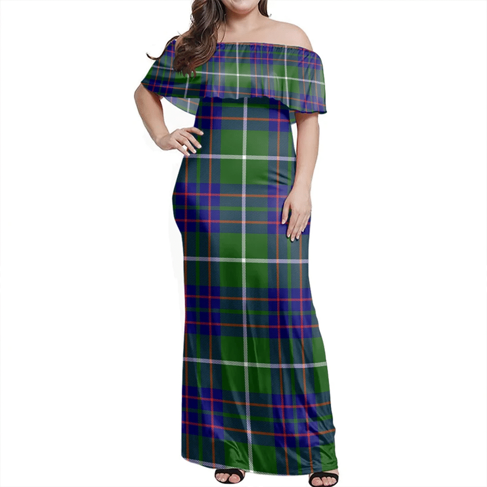 Clan MacIntyre Hunting Modern Tartan Hawaii Dress DA42 Clan MacIntyre Tartan Hawaii Dress