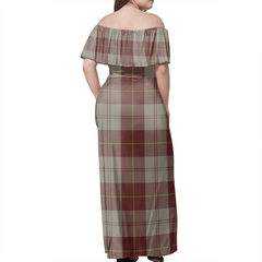 Clan Cunningham Burgundy Dancers Tartan Hawaii Dress DT89 Clan Cunningham Tartan Hawaii Dress