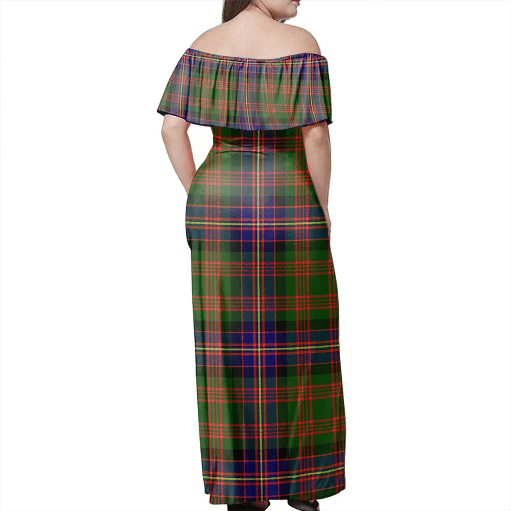 Clan Cochrane Modern Tartan Hawaii Dress BY36 Clan Cochrane Tartan Hawaii Dress