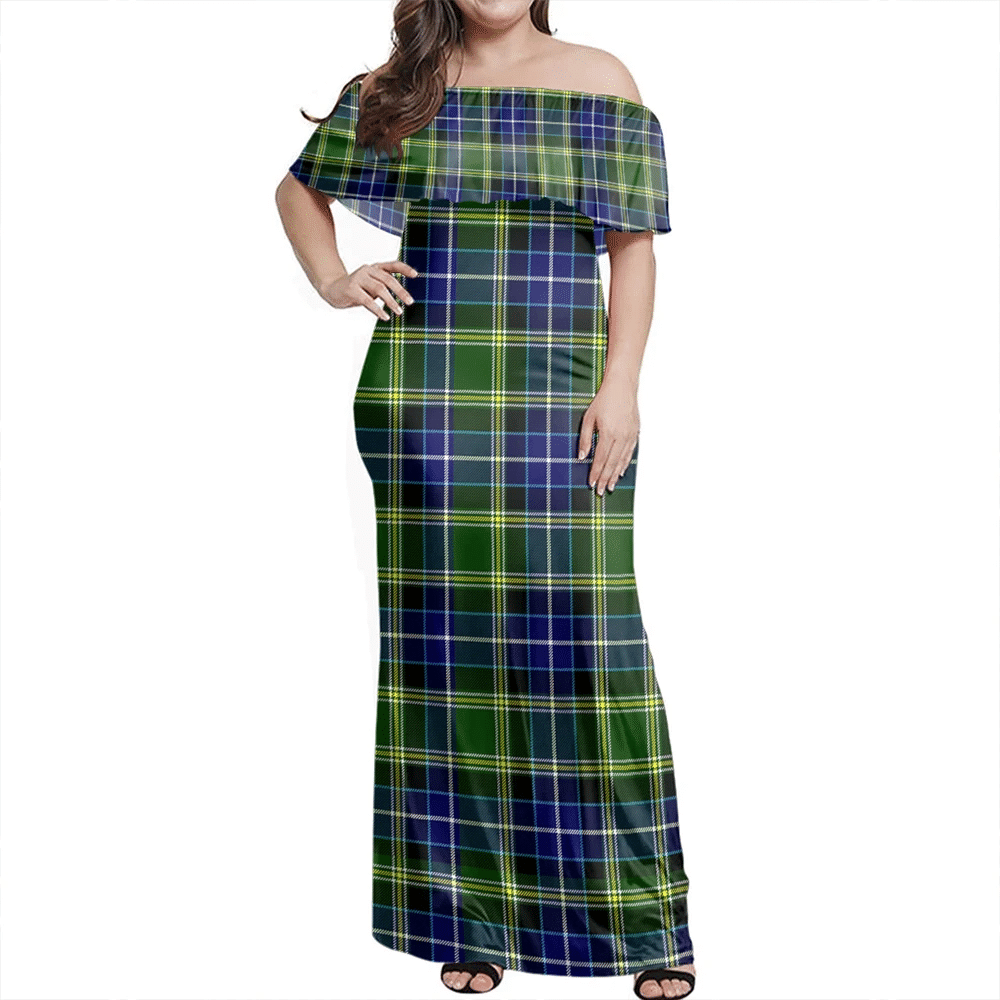 Clan MacKellar Tartan Hawaii Dress DS49 Clan MacKellar Tartan Hawaii Dress