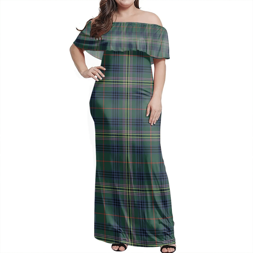 Clan Kennedy Modern Tartan Hawaii Dress YK48 Clan Kennedy Tartan Hawaii Dress
