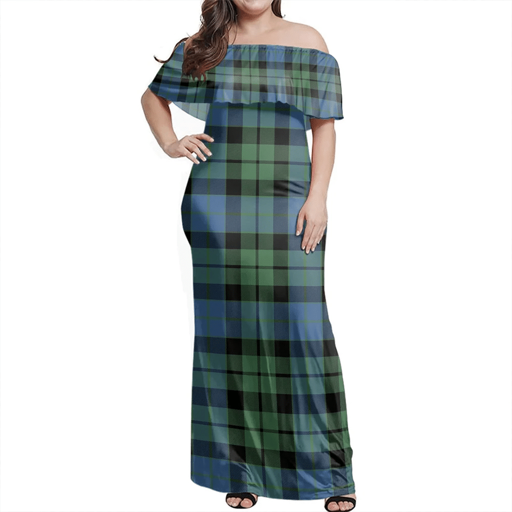 Clan MacKay Ancient Tartan Hawaii Dress TX40 Clan MacKay Tartan Hawaii Dress