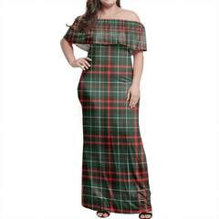 Clan MacDiarmid Modern Tartan Hawaii Dress KJ51 Clan MacDiarmid Tartan Hawaii Dress