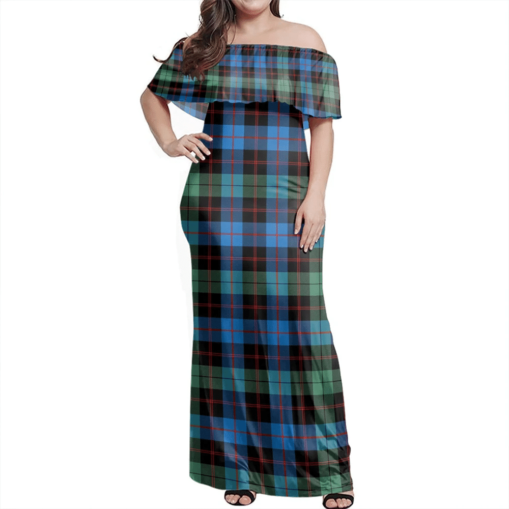 Clan Guthrie Ancient Tartan Hawaii Dress PO71 Clan Guthrie Tartan Hawaii Dress