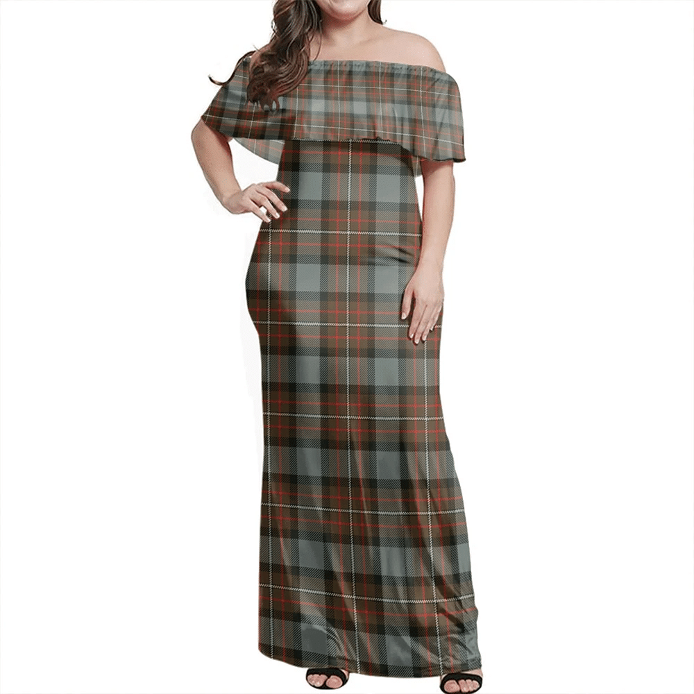 Clan Fergusson Weathered Tartan Hawaii Dress ML31 Clan Fergusson Tartan Hawaii Dress