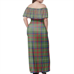 Clan Shaw Green Modern Tartan Hawaii Dress DV82 Clan Shaw Tartan Hawaii Dress