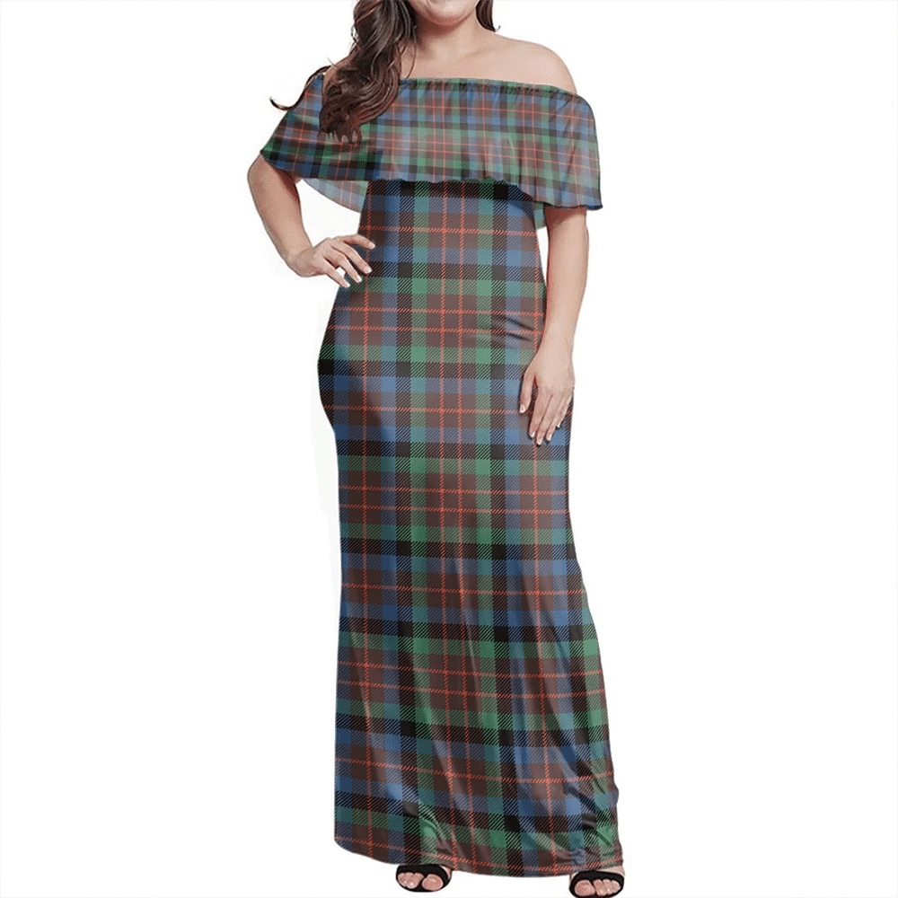 Clan MacDuff Hunting Ancient Tartan Hawaii Dress DC55 Clan MacDuff Tartan Hawaii Dress