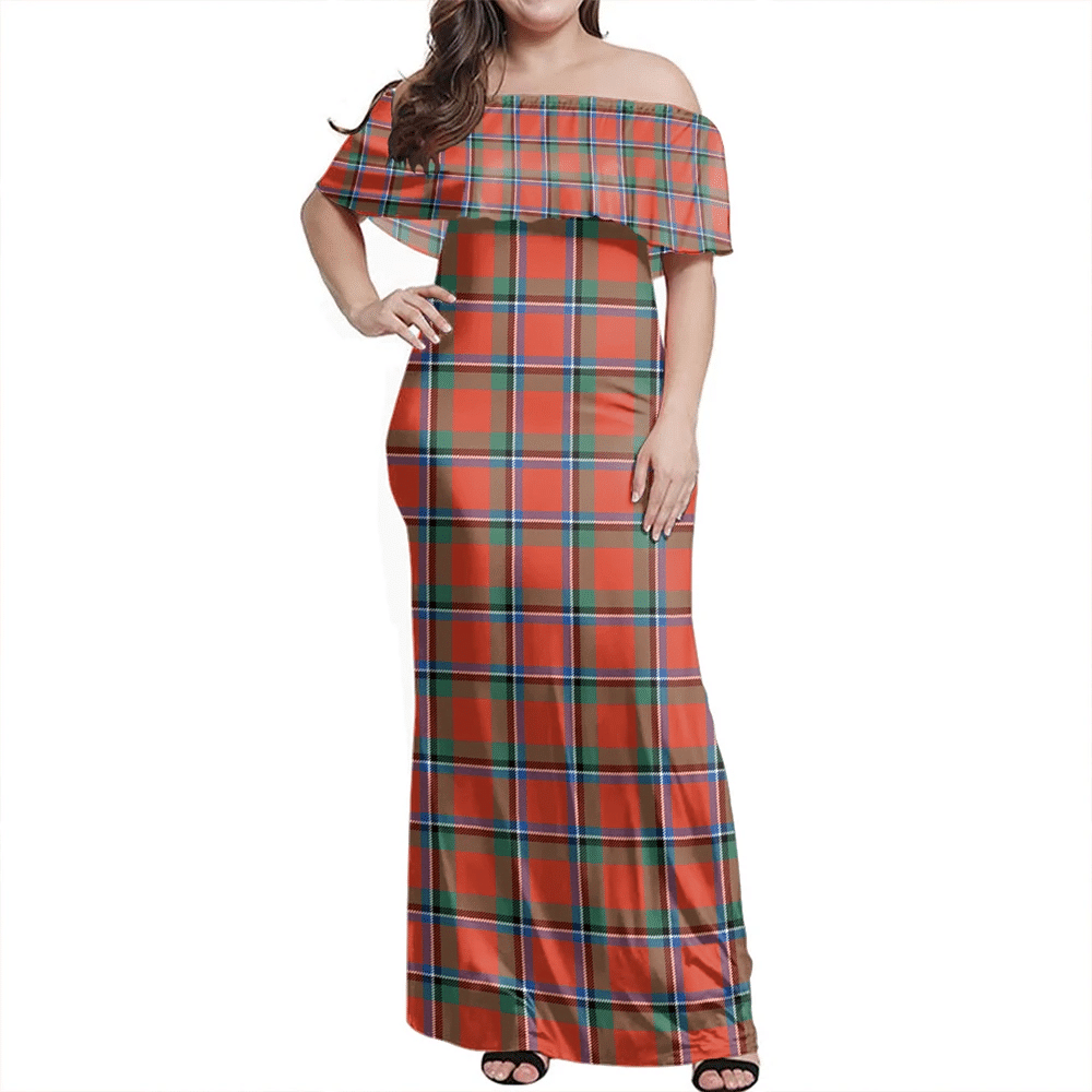 Clan Sinclair Ancient Tartan Hawaii Dress RU93 Clan Sinclair Tartan Hawaii Dress