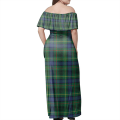 Clan Stewart Hunting Modern Tartan Hawaii Dress WP77 Clan Stewart Tartan Hawaii Dress