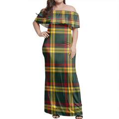 Clan MacMillan Old Modern Tartan Hawaii Dress VK58 Clan MacMillan Tartan Hawaii Dress