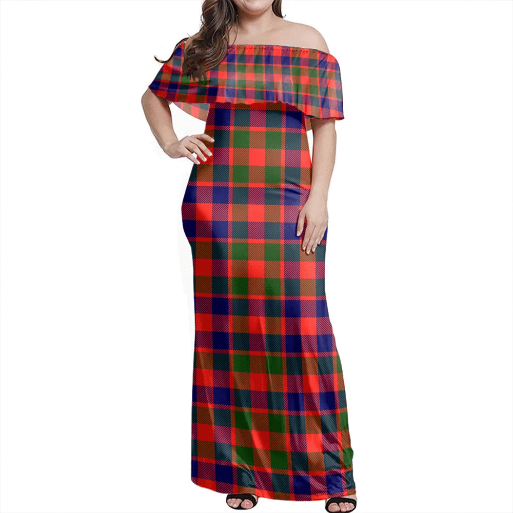 Clan Gow Modern Tartan Hawaii Dress NF57 Clan Gow Tartan Hawaii Dress