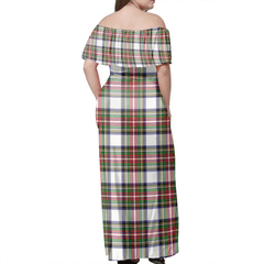 Clan Stewart Dress Modern Tartan Hawaii Dress EO84 Clan Stewart Tartan Hawaii Dress