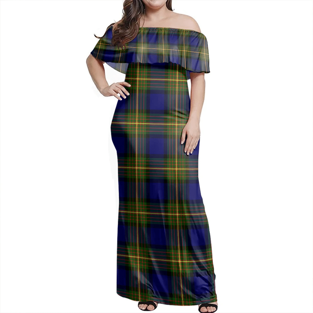 Clan More (Muir) Tartan Hawaii Dress DG12 Clan Muir_More Tartan Hawaii Dress
