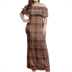 Clan Innes Ancient Tartan Hawaii Dress JK78 Clan Innes Tartan Hawaii Dress
