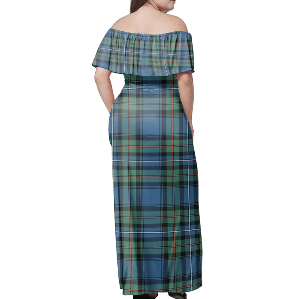 Clan Robertson Hunting Ancient Tartan Hawaii Dress DG95 Clan Robertson Tartan Hawaii Dress