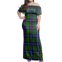 Clan Carmichael Modern Tartan Hawaii Dress JS57 Clan Carmichael Tartan Hawaii Dress