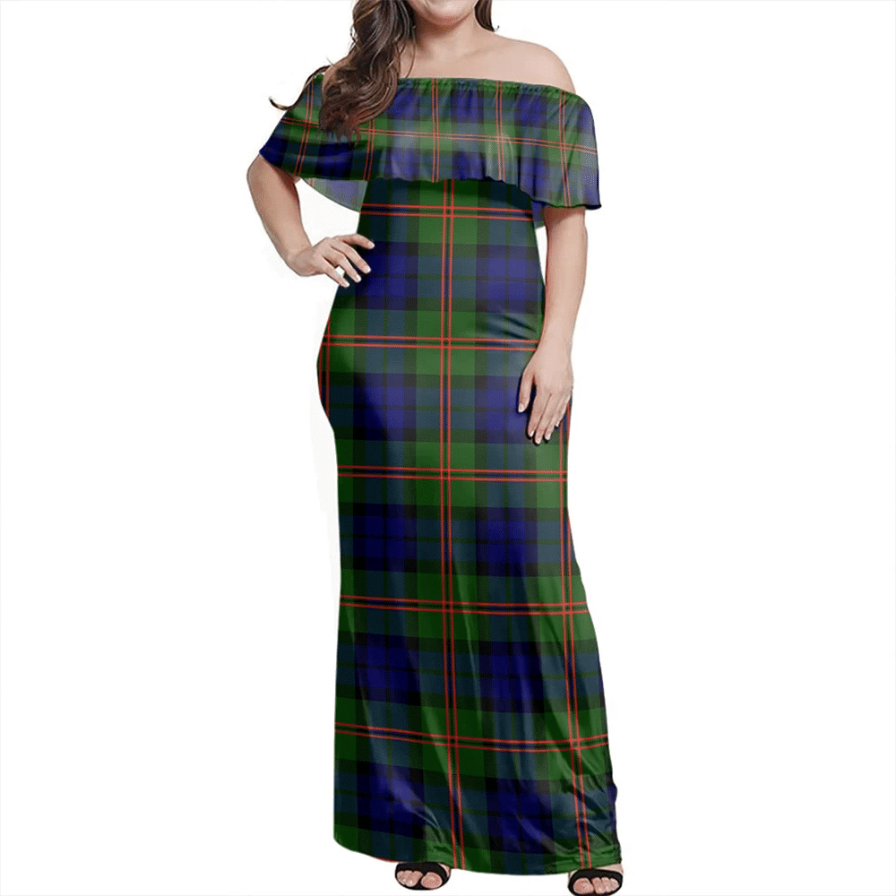 Clan Dundas Modern Tartan Hawaii Dress CE43 Clan Dundas Tartan Hawaii Dress