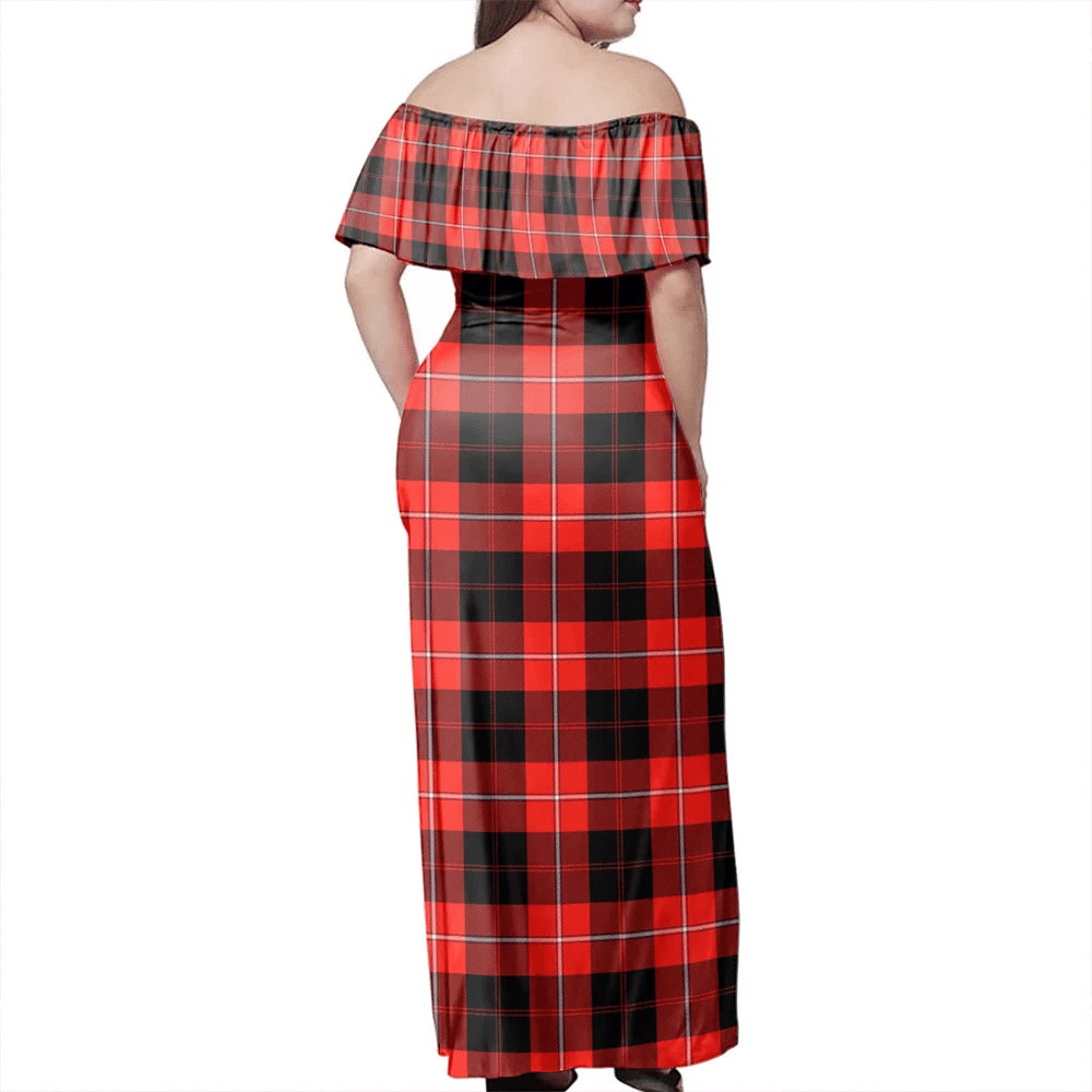 Clan Cunningham Modern Tartan Hawaii Dress AP97 Clan Cunningham Tartan Hawaii Dress