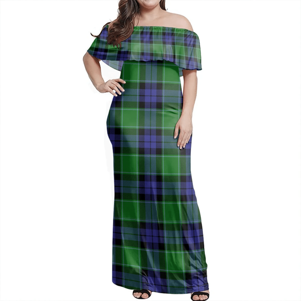 Clan Graham Of Menteith Modern Tartan Hawaii Dress VF93 Clan Graham Tartan Hawaii Dress