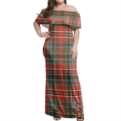 Clan MacPherson Weathered Tartan Hawaii Dress QS51 Clan MacPherson Tartan Hawaii Dress