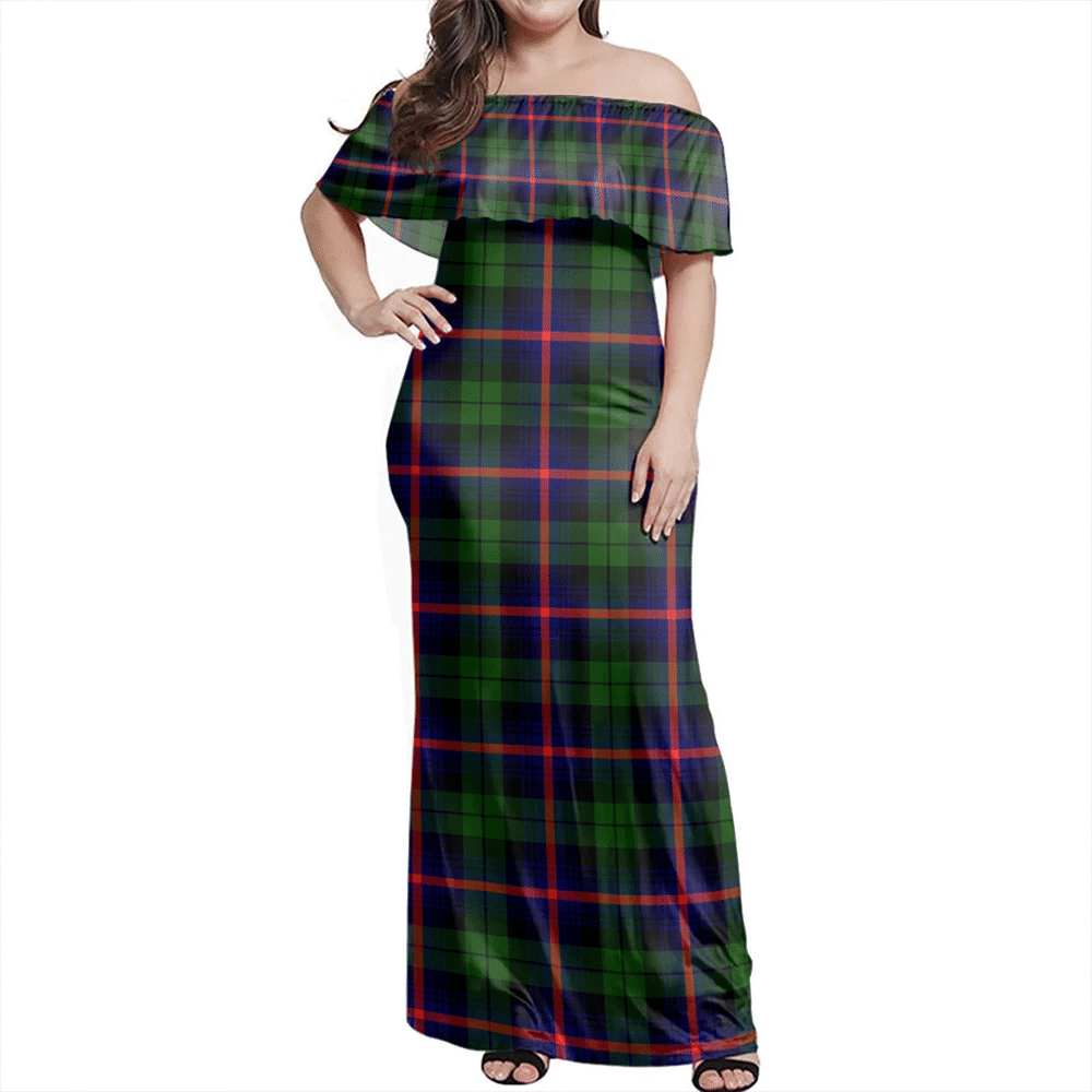 Clan Urquhart Modern Tartan Hawaii Dress JK67 Clan Urquhart Tartan Hawaii Dress