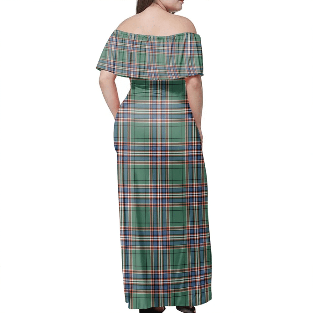 Clan MacFarlane Hunting Ancient Tartan Hawaii Dress SH34 Clan MacFarlane Tartan Hawaii Dress