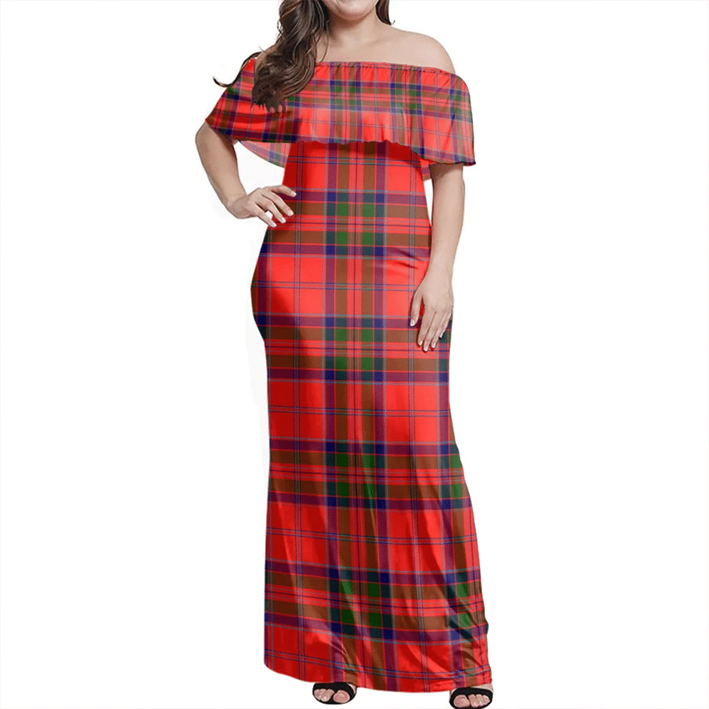 Clan MacGillivray Modern Tartan Hawaii Dress NC28 Clan MacGillivray Tartan Hawaii Dress
