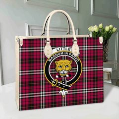 Clan Little Tartan Crest Leather Bag TI93 Clan Little Tartan Today