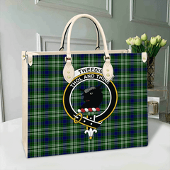 Clan Tweedside District Tartan Crest Leather Bag GH15 Clan Borthwick Tartan Today
