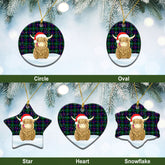 Clan Campbell of Cawdor Modern Tartan Christmas Ceramic Ornament Highland Cows Style SH50 Campbell of Cawdor Modern Tartan Tartan Ornament