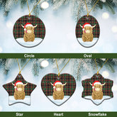 Clan Cumming Hunting Ancient Tartan Christmas Ceramic Ornament Highland Cows Style ZZ18 Cumming Hunting Ancient Tartan Tartan Ornament