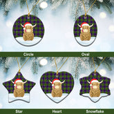 Clan Dalrymple Tartan Christmas Ceramic Ornament Highland Cows Style SZ62 Dalrymple Tartan Tartan Ornament