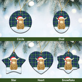Clan Davidson of Tulloch Tartan Christmas Ceramic Ornament Highland Cows Style PO29 Davidson of Tulloch Tartan Tartan Ornament