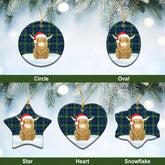 Clan Forbes Ancient Tartan Christmas Ceramic Ornament Highland Cows Style BH44 Forbes Ancient Tartan Tartan Ornament