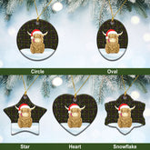 Clan Hall Tartan Christmas Ceramic Ornament Highland Cows Style OF87 Clan Hall (Hall Tartan) Tartan Ornament