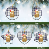 Clan Hannay Modern Tartan Christmas Ceramic Ornament Highland Cows Style QD79 Hannay Modern Tartan Tartan Ornament