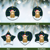 Clan Johnson Modern Tartan Christmas Ceramic Ornament Highland Cows Style AA73 Johnson Modern Tartan Tartan Ornament