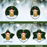 Clan MacArthur Modern Tartan Christmas Ceramic Ornament Highland Cows Style QX31 MacArthur Modern Tartan Tartan Ornament