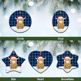 Clan MacCorquodale Tartan Christmas Ceramic Ornament Highland Cows Style XN76 MacCorquodale Tartan Tartan Ornament