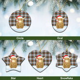 Clan MacDuff Dress Ancient Tartan Christmas Ceramic Ornament Highland Cows Style MM63 MacDuff Dress Ancient Tartan Tartan Ornament