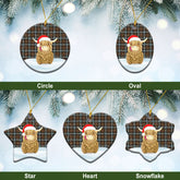 Clan MacLaren Weathered Tartan Christmas Ceramic Ornament Highland Cows Style JT23 MacLaren Weathered Tartan Tartan Ornament