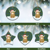 Clan MacMillan Hunting Ancient Tartan Christmas Ceramic Ornament Highland Cows Style KJ20 MacMillan Hunting Ancient Tartan Tartan Ornament